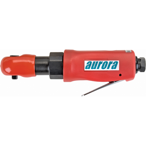 Stubby Type Air Ratchet Wrench, 1/4" Drive, 1/4" NPT, 3 CFM - Aurora Tools 