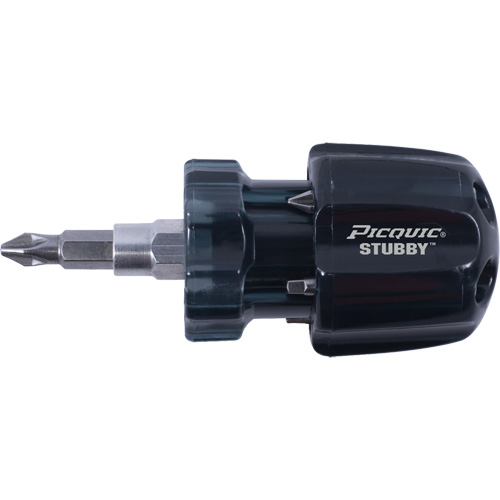 TOURNEVIS MULTI EMBOUTS STUBBY, 1-3/10" lo - Picquic 91002