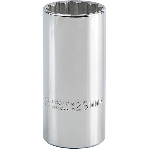 Universal Socket, 29 mm, 1/2" Drive, 12 Points, Deep - Proto J5329M