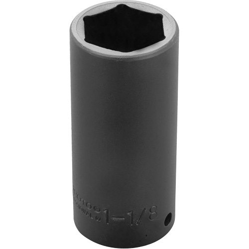 Socket, Impact, 1-1/8", 1/2" Drive, 6 Points, Deep - Proto J7336H