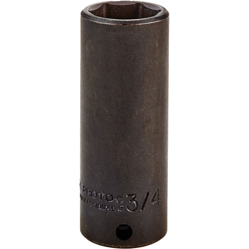 Douille, Chocs, 3/4", Prise 3/8", 6 pans, Profond - Proto J7724H