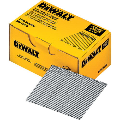 Clous de finition &agrave; angle de calibre 16 - DEWALT DCA16250