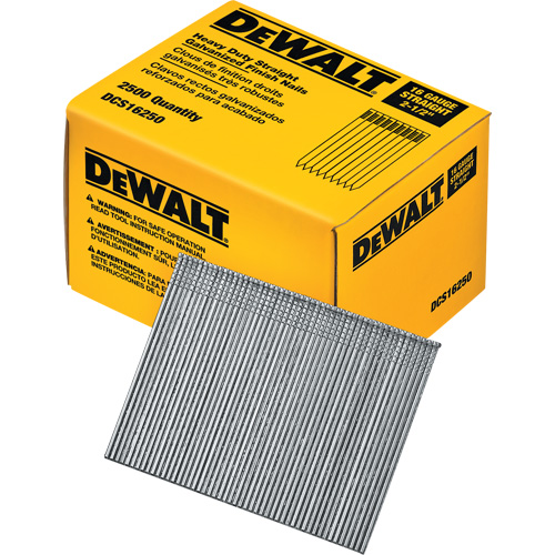 16 Gauge Straight Finish Nails - DEWALT DCS16250