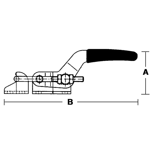 Crampons articul&eacute;s a/cliquet - S&eacute;rie 300, Force de serrage 360 lb - DESTACO 323