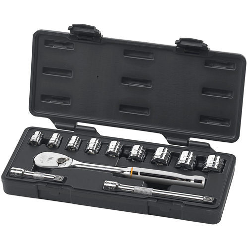 Jeu d'outils pour m&eacute;caniciens SAE &agrave; 6 pans, 12 Mcx, Prise de 3/8" - Gearwrench 80556