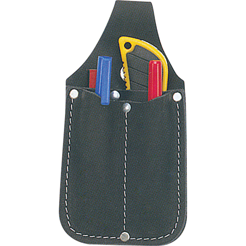 Utility Pouch, Knife Holder, Leather, 3 Pockets - Kuny's PH-34