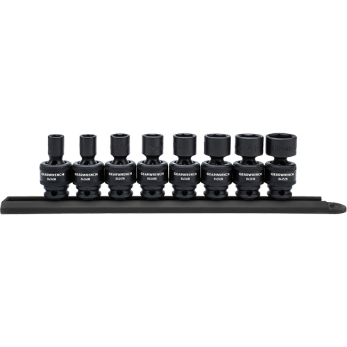 Jeu de douilles &agrave; chocs 6 pans standards universels SAE, 8 Mcx, Prise de 3/8" - Gearwrench 84917N