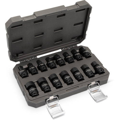 15-Piece 3/8" Drive 6 Point Universal Impact Metric Flex Socket Set - Gearwrench 84918N