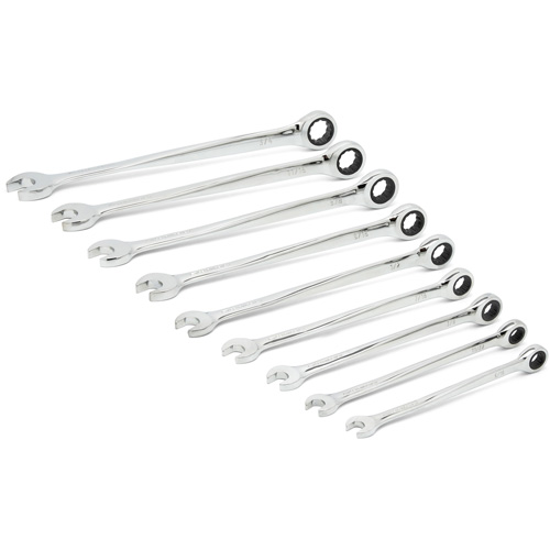 72-Tooth 12 Point XL X-Beam Ratcheting SAE Wrench Set, Combination, 9 Pieces, Imperial - Gearwrench 85898