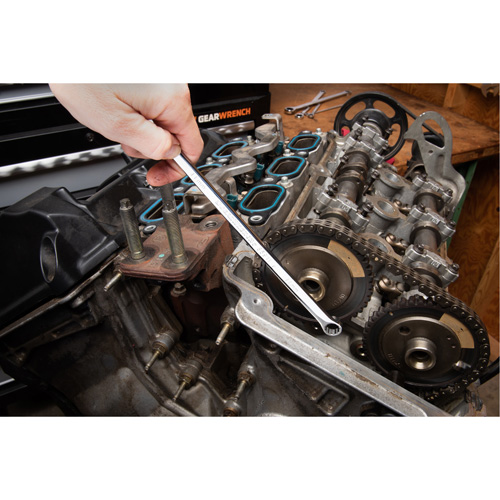 Jeu de cl&eacute;s &agrave; boîtiers doubles &agrave; 12 pans et 72 dents XL Gearbox, Cl&eacute; polygonale, 12 morceaux, M&eacute;trique - Gearwrench 85988