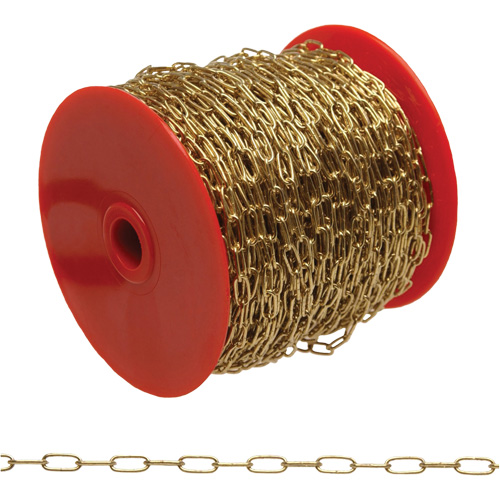 Craft Clock Chain, #5 x 82' (25 m) L, 10 lbs. (0.005 tons) Load Capacity - Campbell T0710517
