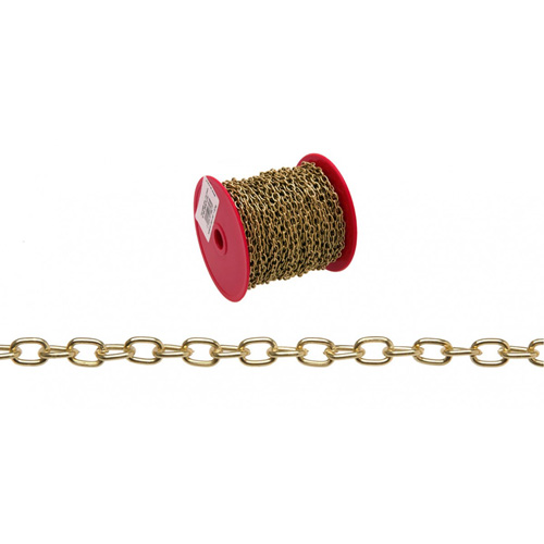 Craft Oval Link Chain, #19 x 82' (25 m) L, 3 lbs. (0.0015 tons) Load Capacity - Campbell T0711917