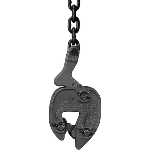 GX Plate Clamp with Chain Connector, 1000 lbs. (0.5 tons), 1/16" - 5/16" Jaw Opening - Campbell 6423900