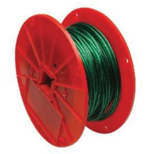 C&acirc;ble m&eacute;tallique, 250' (76,2 m) x 1/16", 28 lb (0,014 tonne), Rev&ecirc;tement de vinyle - Campbell 7000197