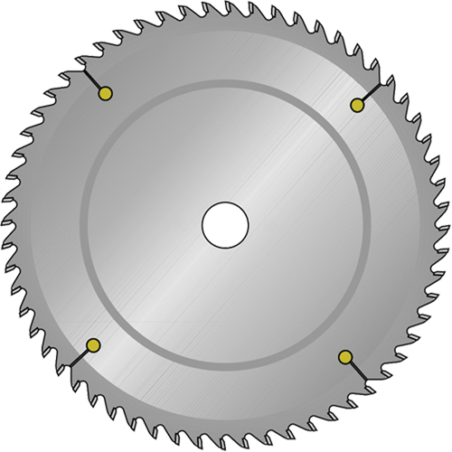 Lames de scie industrielle pour panneaux de particules, 16", 80 dents, Pour Stratifi&eacute; - Dimar 16-80-TCG