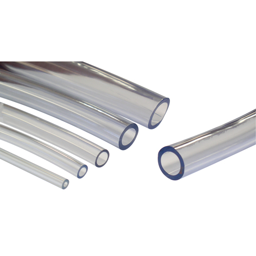 Tubing, Air/Water, 0.75" OD x 100' L, PVC, Clear, 45 PSI @ 20°C - Topring 38.450