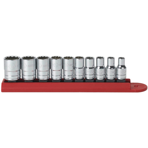 Jeu de douilles SAE &agrave; 12 pans, 10 Mcx, Prise de 1/4" - Gearwrench 80307D