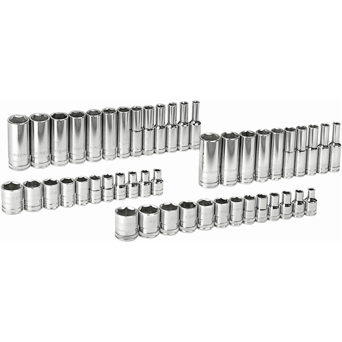 6 Point SAE/Metric Socket Set, 47 Pcs, 1/4" Drive Size, Deep - Gearwrench 80314D