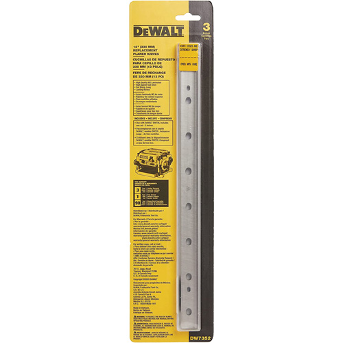 13" Disposable Reversible Thickness Planer Knives - DEWALT DW7352
