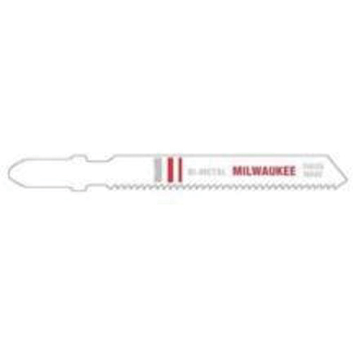 Heavy-Duty Jig Saw Blade, Bi-Metal, T-Shank, 3" L, 18 TPI - Milwaukee 48-42-5121