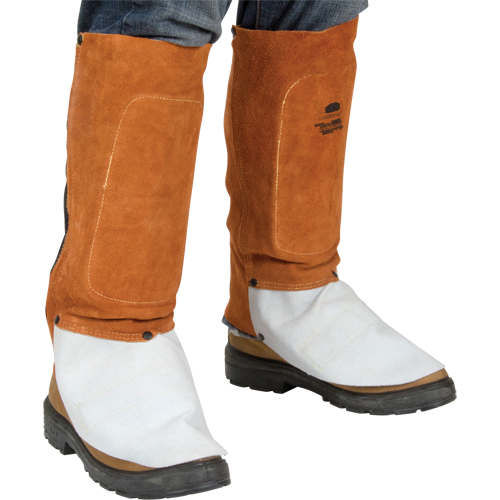 Leather Spats, 14" L, Lava Brown - Weld-Mate 