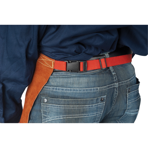 Tablier en cuir, Taille, 24" lo, Lava Brown - Weld-Mate 