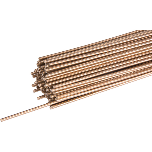 Fils &agrave; souder en longueurs de 36", 1/16", Bronze silicon&eacute; - Weldcote Metals SIB116X36T