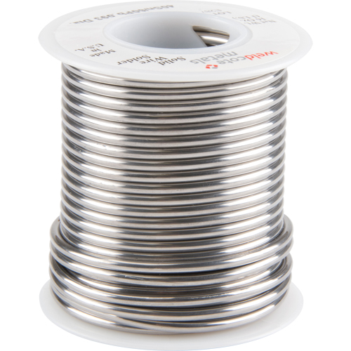 Common Solder, Lead-Based, 40% Tin 60% Lead, Solid Core, 0.09375" Dia. - Weldcote Metals 4060332X1SP