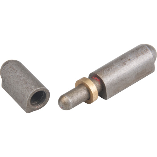 Weld-On Hinge, 0.315" Dia. x 1.969" L, Mild Steel w/Fixed Steel Pin - Aurora Tools 
