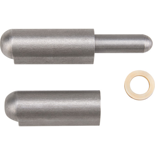 Weld-On Hinge, 0.63" Dia. x 3.397" L, Mild Steel w/Fixed Steel Pin - Aurora Tools 