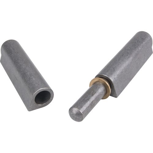 Weld-On Hinge, 1.102" Dia. x 10.236" L, Mild Steel w/Fixed Steel Pin - Aurora Tools 