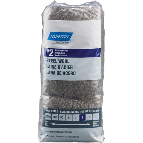Steel Wool, Roll, Grade 2 - Norton 7660768117