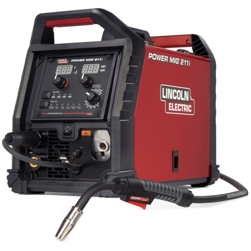 POWER MIG&reg; 211i MIG Welder, 120 V/230 V, 1 Ph, 60 Hz - Lincoln Electric K6080-1