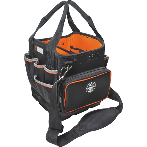 Fourretout Tradesman Pro, Nylon balistique, 40 pochettes, Noir/Orange - Klein Tools 5541610-14
