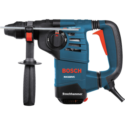 SDS-Plus&reg; Rotary Hammer, 1-1/8", 8 A, 0-4000 BPM, 0-900 RPM, 2.4 ft.-lbs. - Bosch RH328VC
