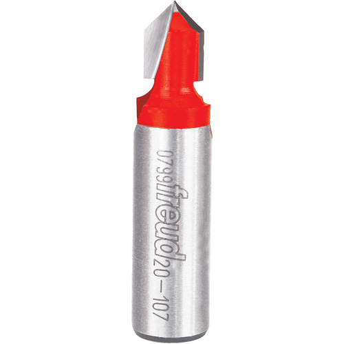 Router Bit - V Grooving Bit, 3/8" Dia., 1/2" Shank - Freud 20-107