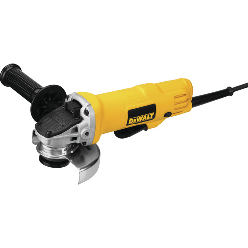 Paddle Switch Small Angle Grinder, 4-1/2", 120 V, 7.5 A, 12000 RPM - DEWALT DWE4012