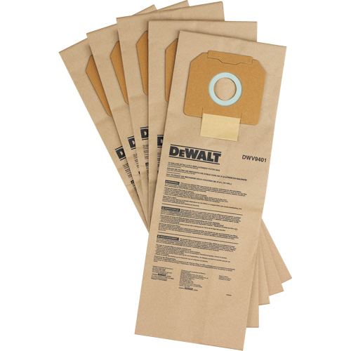 Sacs en papier pour extracteurs de poussi&egrave;re - DEWALT DWV9401