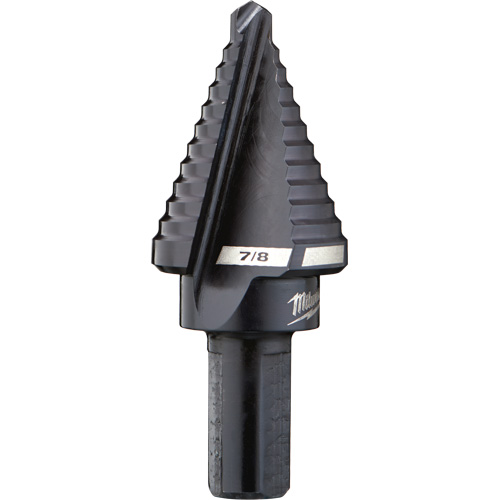 #7 Step Drill Bit, 7/8" - High Speed Steel - Milwaukee 48-89-9207