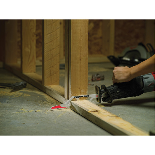 Lame de coupe &agrave; ras Sawzall, Bim&eacute;tal, 5 Dents par pouce, 12" lo x 3"/2-1/8" la - Milwaukee 48-00-1600