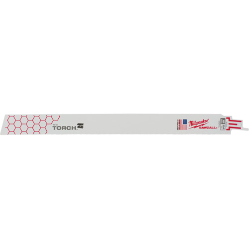 Lame The Torch Sawzall, Bim&eacute;tal, 24 Dents par pouce, 12" lo x 1" la - Milwaukee 48-00-5791