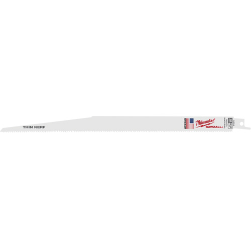 Lame The Torch Sawzall, Bim&eacute;tal, 10 Dents par pouce, 12" lo - Milwaukee 48-01-2714