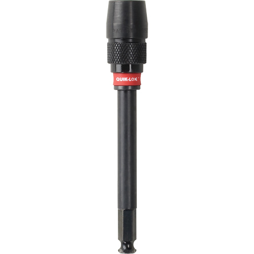 Quik-Lok Impact Drill Bit Extension, 7/16" Max. Diameter, 5-1/2" Length, 7/16" Shank - Milwaukee 48-28-1030