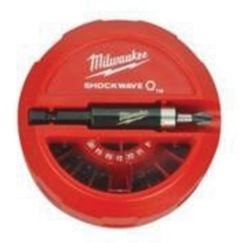 Jeu de forets pour visseuses &agrave; chocs Shockwave, 22 morceaux, Acier - Milwaukee 48-32-4011