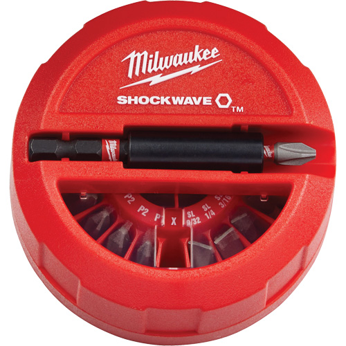 Jeu de forets et de m&egrave;ches Shockwave, 22 morceaux, Acier - Milwaukee 48-32-4012