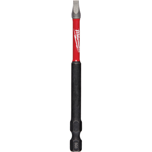 Embouts &agrave; percussion Shockwave Impact-Duty, Carr&eacute;e, Embout #3, Prise 1/4", Longueur 3-1/2" - Milwaukee 48-32-4573CAN