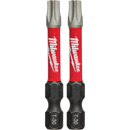 Tr&eacute;pans &agrave; choc Shockwave, Torx, Embout T-30, Prise 1/4", Longueur 2" - Milwaukee 48-32-4914CAN