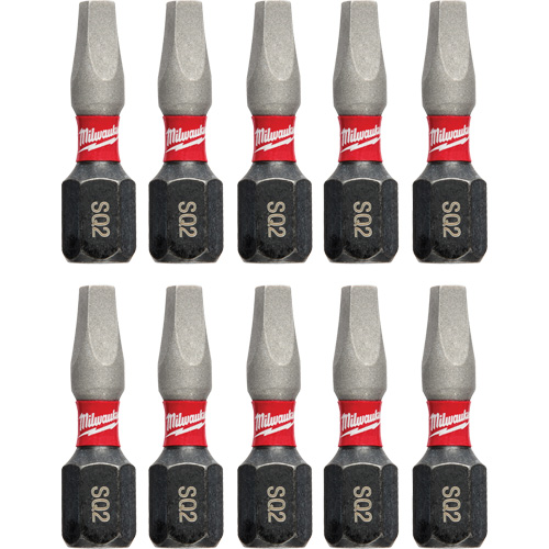 Shockwave Impact Insert Bits, Square, #2, 1/4" Drive - Milwaukee 48-32-5008CAN