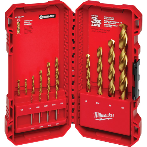 Thunderbolt&reg; Drill Bit Set, 14 Pieces, High Speed Steel - Milwaukee 48-89-0011