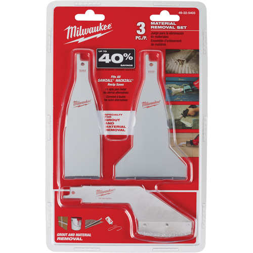 Sawzall&reg; 3-Piece Material Removal Blade Set - Milwaukee 49-22-5403